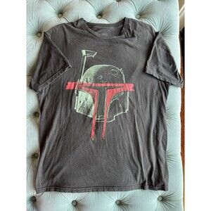 STAR WARS Boba Fett Mandalorian Helmet T Shirt Size M Black Official Licensed